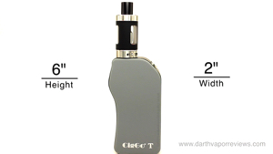 CigGo T 100W TC/VW Box Mod Dimensions